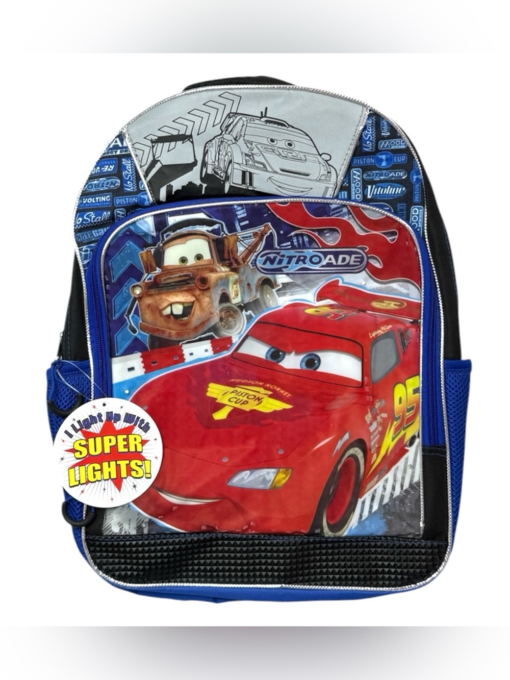 NWT Disney•Pixar Cars Backpack Blue Black